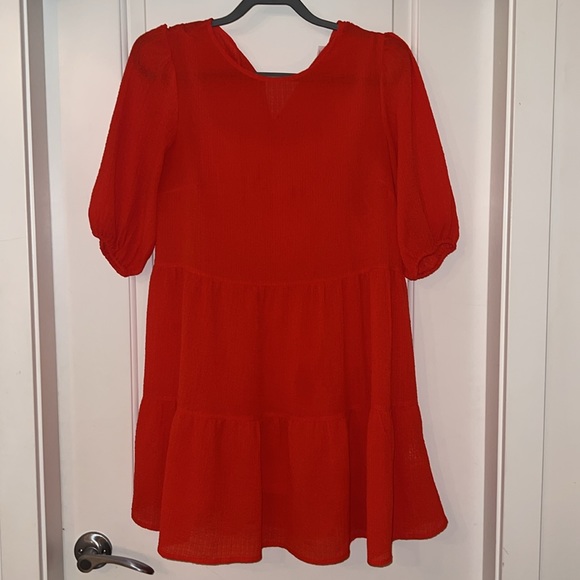 H&M Red tiered dress - Picture 2 of 8